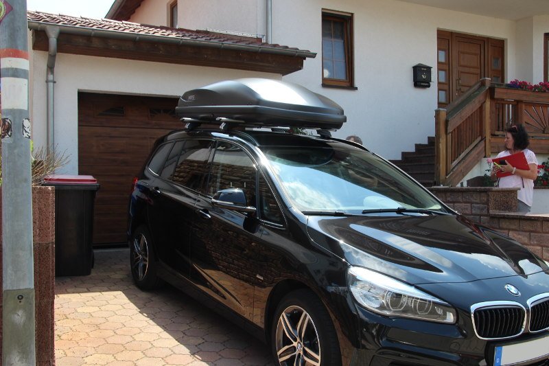 Dachkoffer auf einem BMW Gran Tourer, z.B. in Schifferstadt